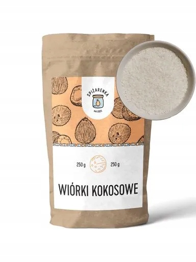 4x Strouhaný Kokos přírodní z kokosu Kokos 250g Velký Balíček Spiżarenka