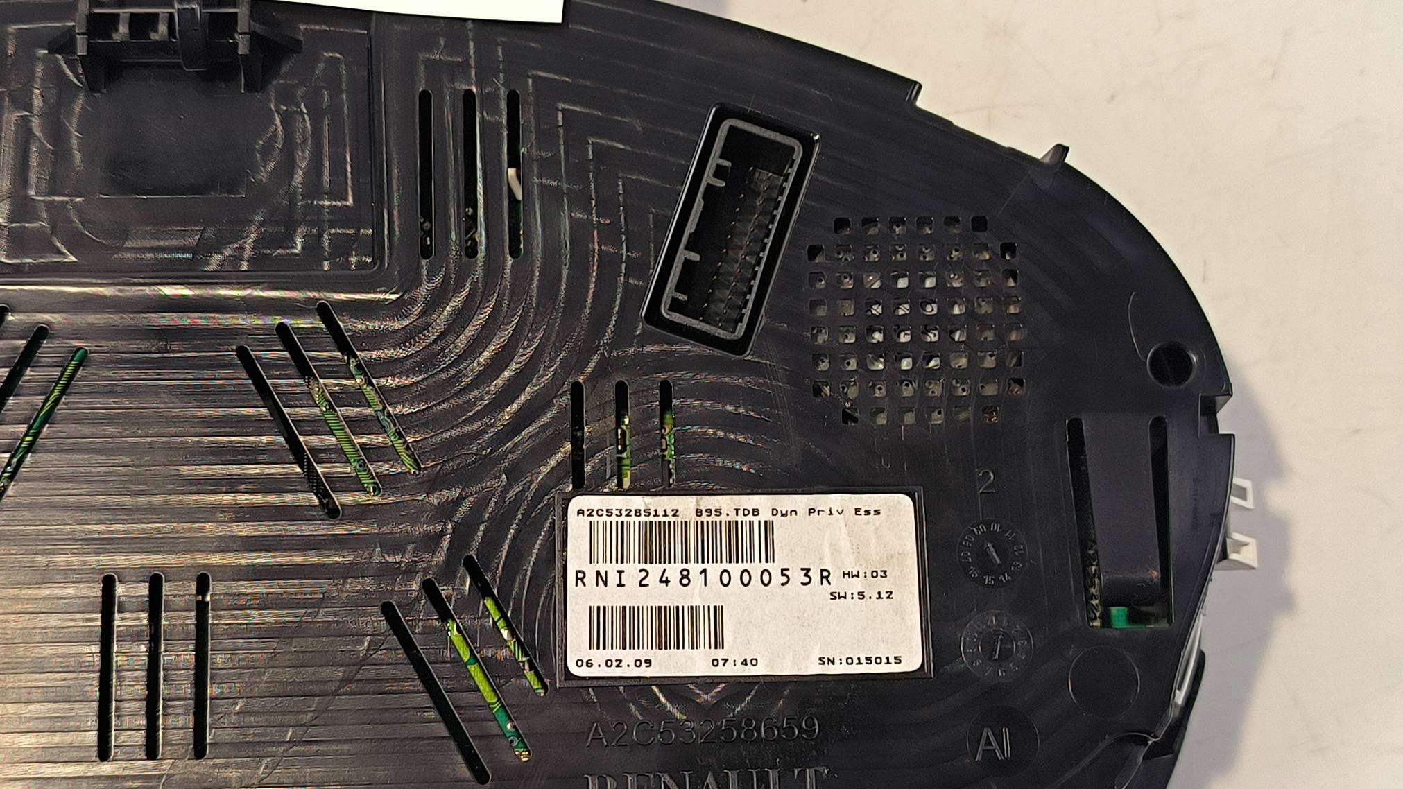 dials clock 248100053R 1.6 16V RENAULT MEGANE III