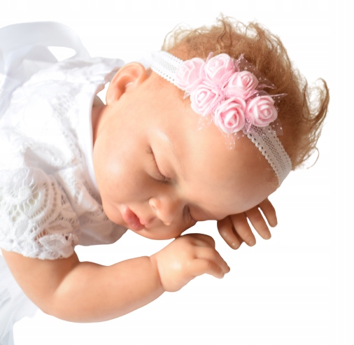 Elastyczna Opaska RÓŻYCZKI CHRZEST WESELE Marka bez marki