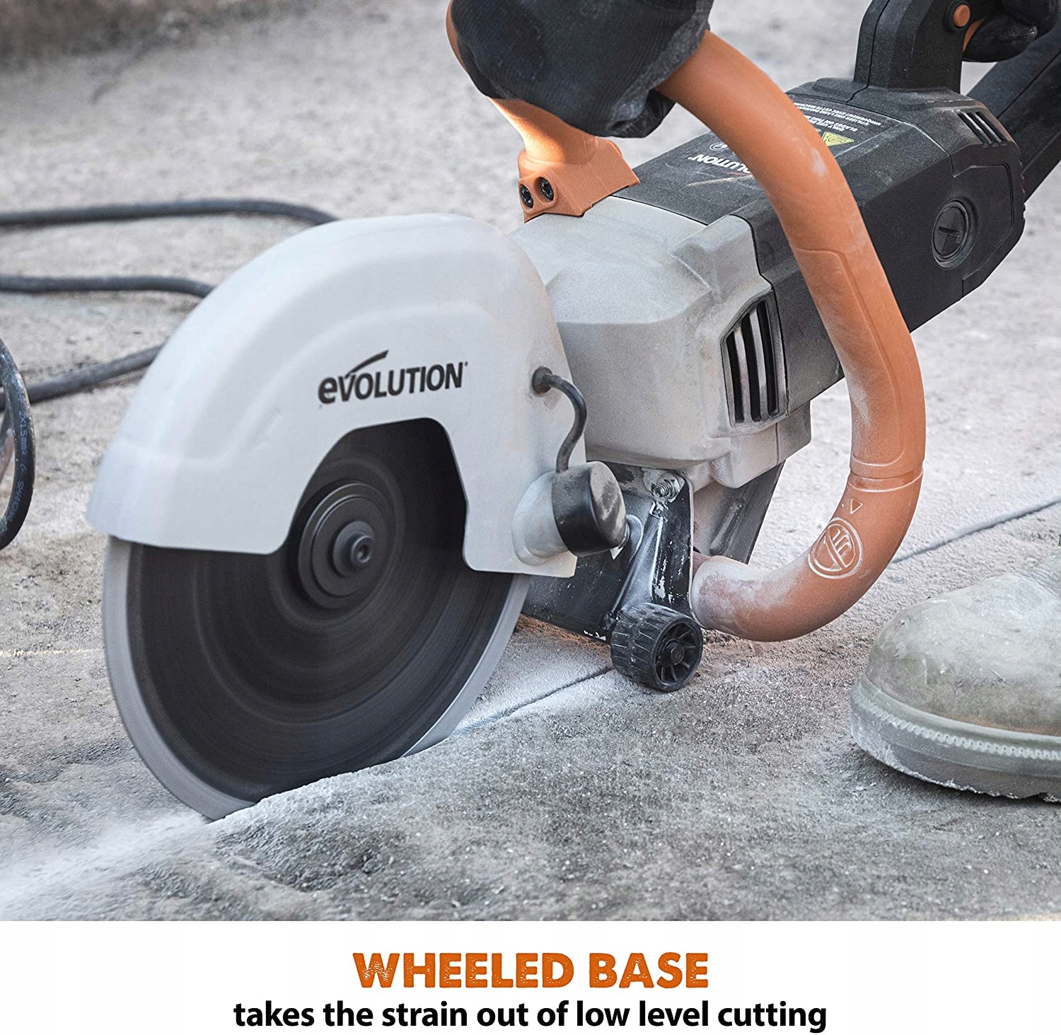 Przecinarka do betonu Evolution R230DCT 2000W + tarcza diamentowa GLOBTOOLS Zasilanie sieciowe