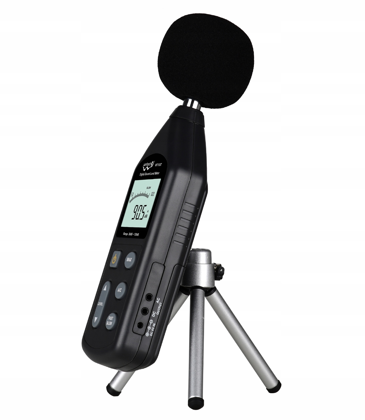 SONOMETR MIERNIK NATĘŻENIA POZIOMU DŹWIĘKU, HAŁASU, GŁOŚNOŚCI DECYBELOMIERZ Marka Wintact