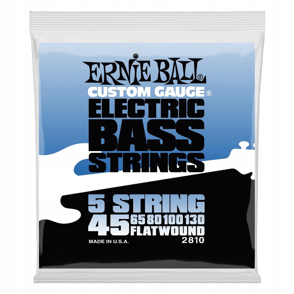 Ernie Ball 2810 Ploché vinuté struny (45-130) 5strunná kytara