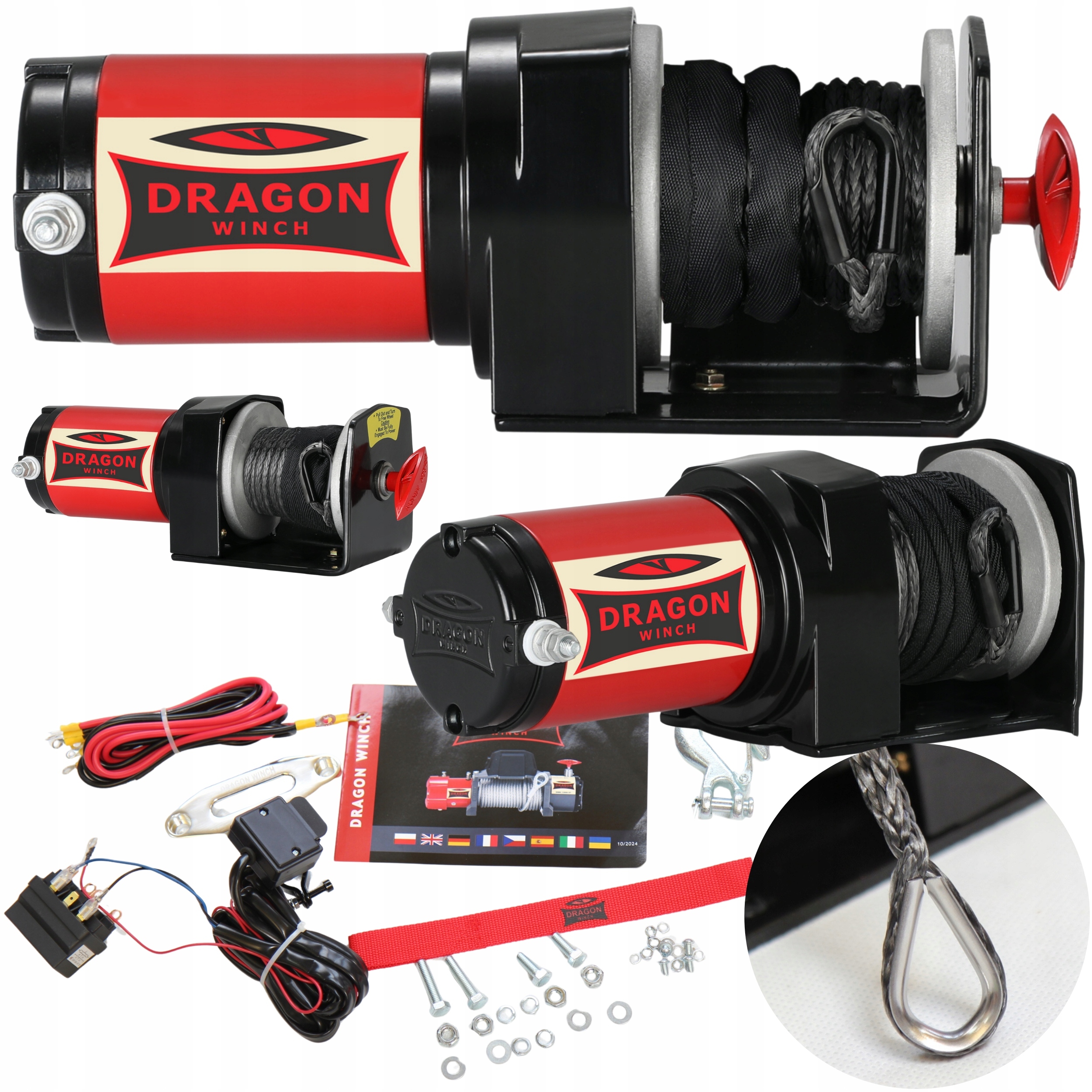 Dragon Winch Navijak Dwm 2000 St S Syntetický 10 m štvorkolka Buggy Motorové člny