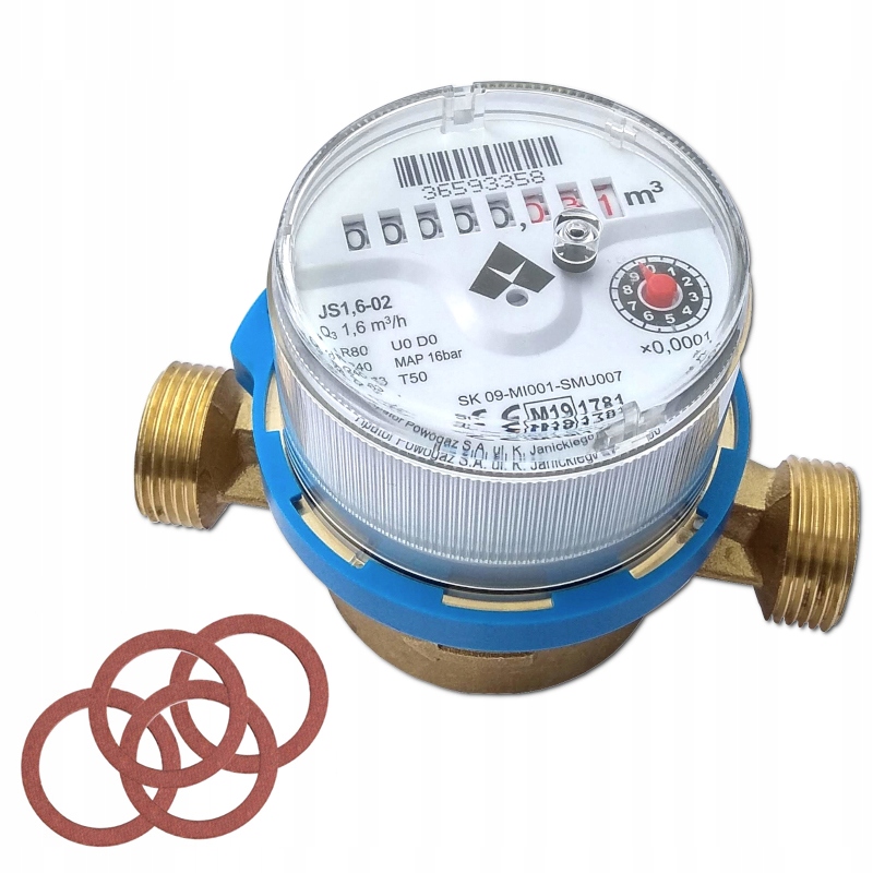 

Wodomierz Licznik Wody Zimnej 1/2 1,6m3 Legal 2028