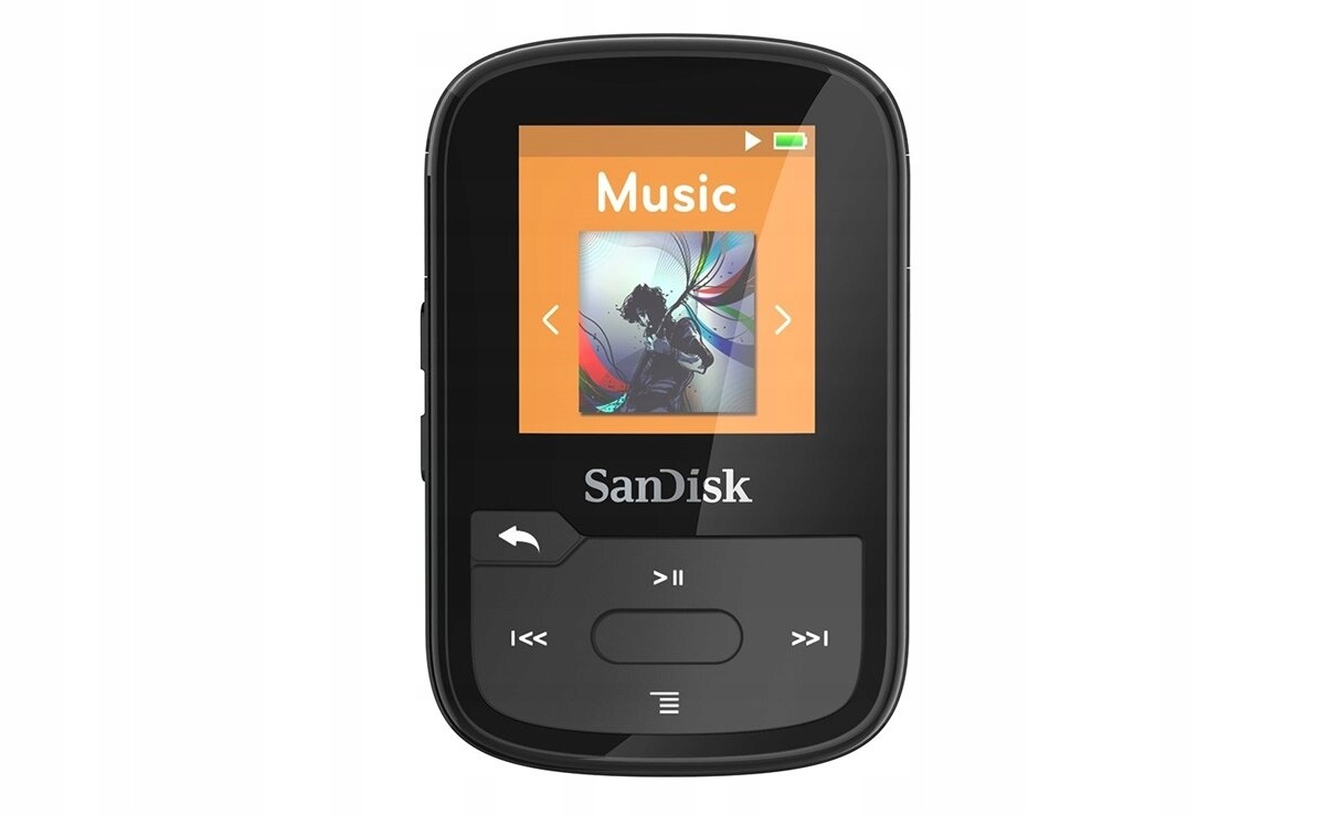 Odtwarzacz MP3 SANDISK Clip Sport Plus 32GB Czarny Złącza microUSB minijack (3,5 mm)