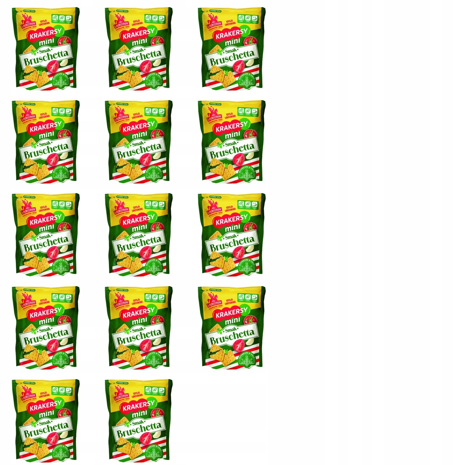 Levně 14 x 100 g Lajkonik mini krekry bruschetta Karton