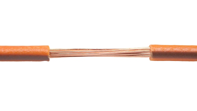 

Przewód Kabel Flry-b 1x0,5 Pomarańczowo-brązow 10m