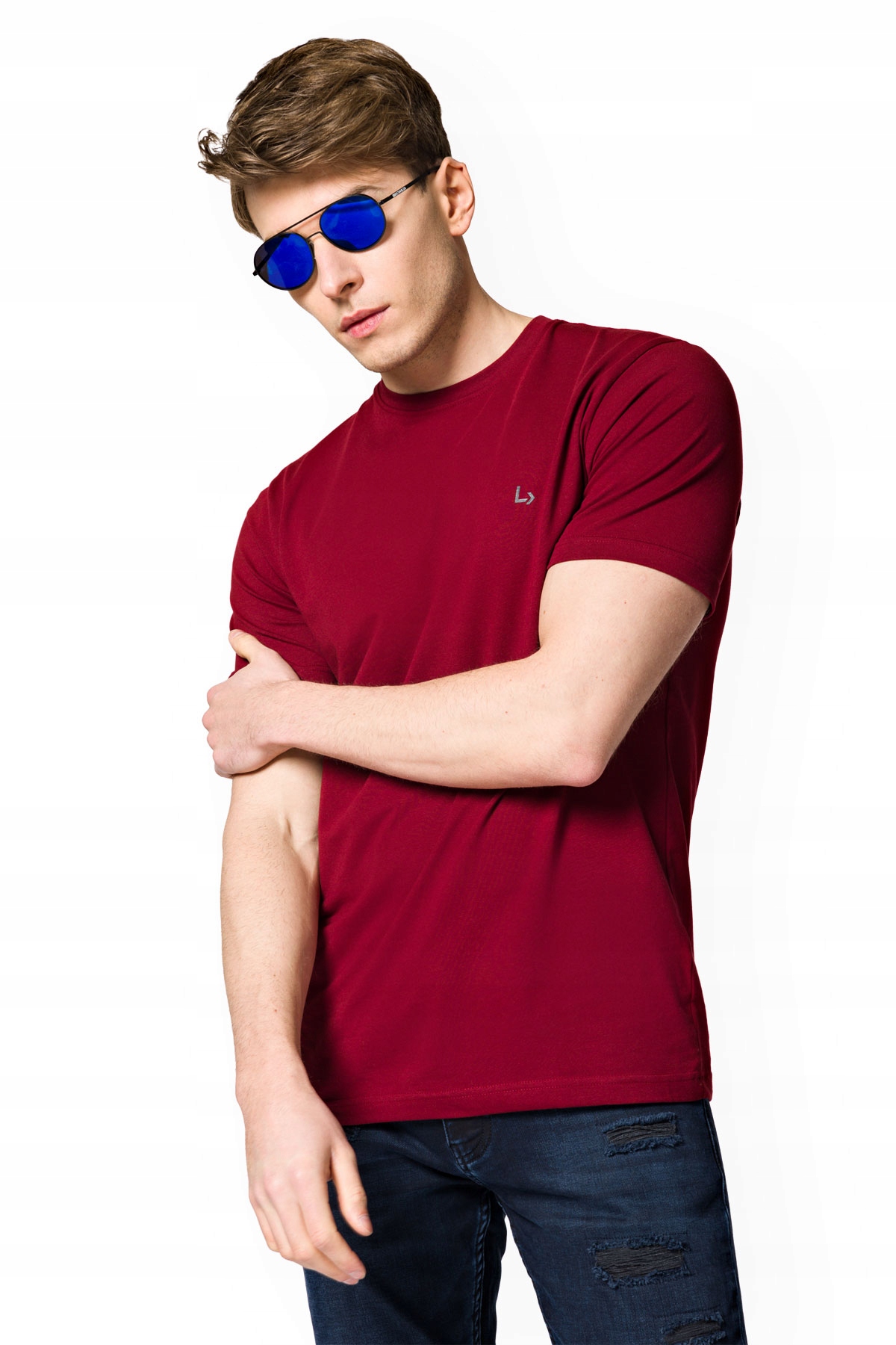 

Koszulka T-shirt Bordowa Linus Lancerto 5XL