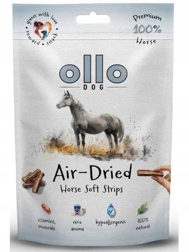 5x Ollo Sušené koňské proužky 80g