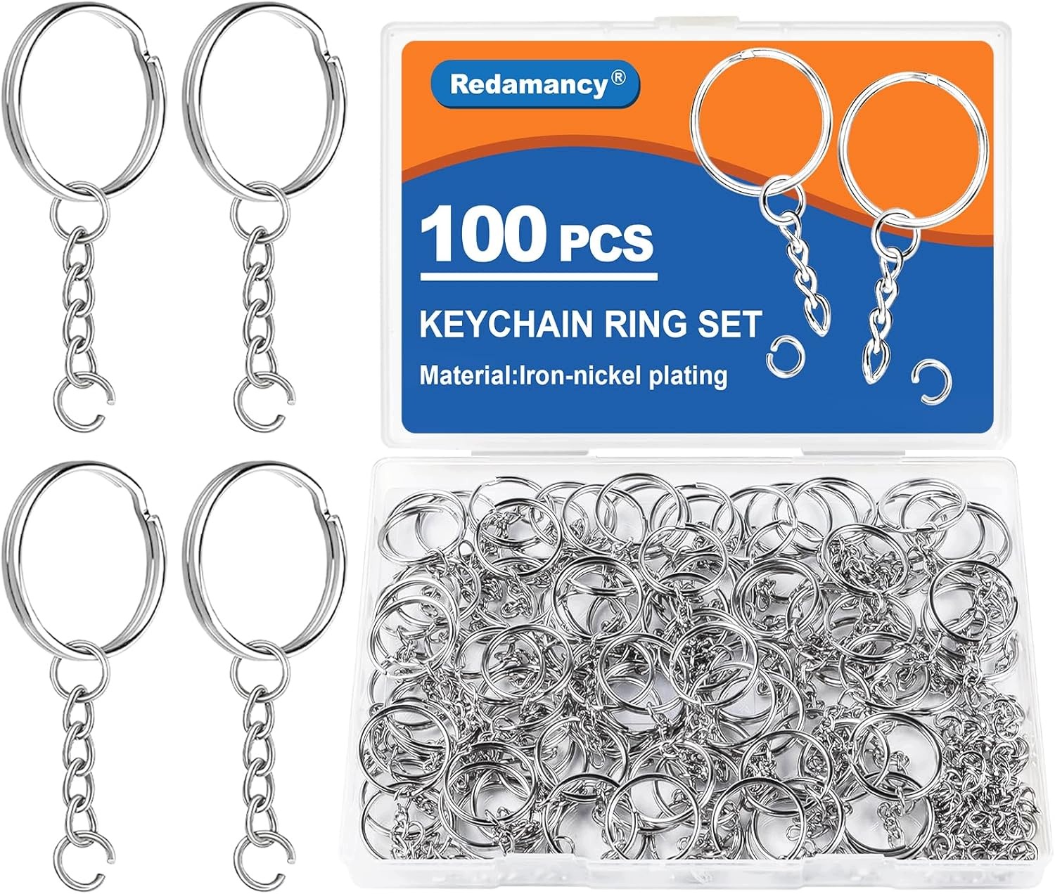 Sada 200 Přívěsků Na Klíče Kov Diy Šperky Řemesla