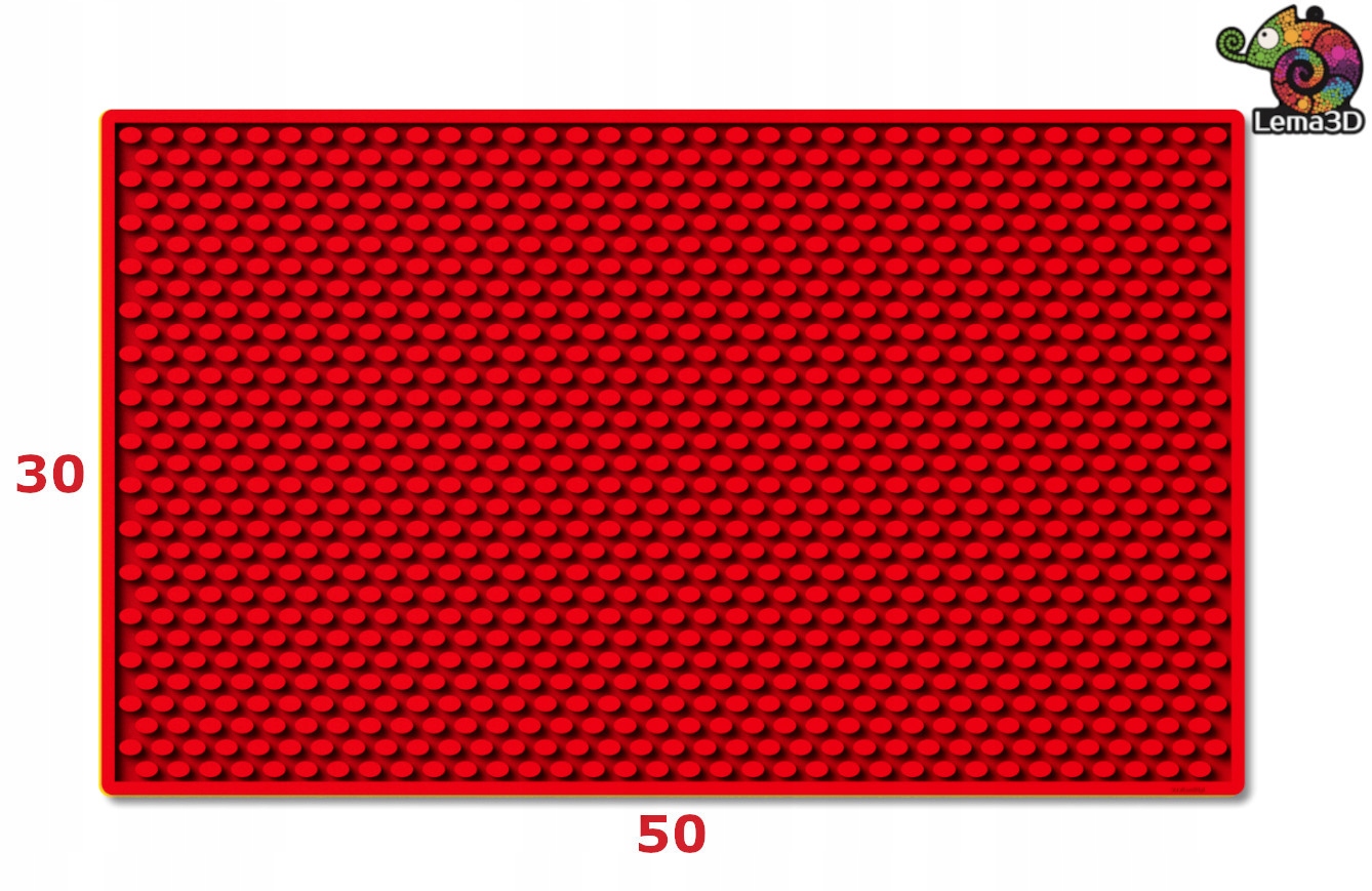 

mata podkładka Barowa prostokąt XL 50x30cm Red