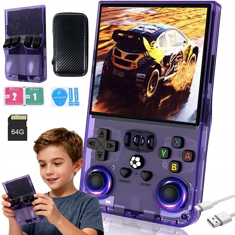 Mobilna Mini Konsola Do Gier Retro Wysoka Precyzja Joystick 18000 Gier