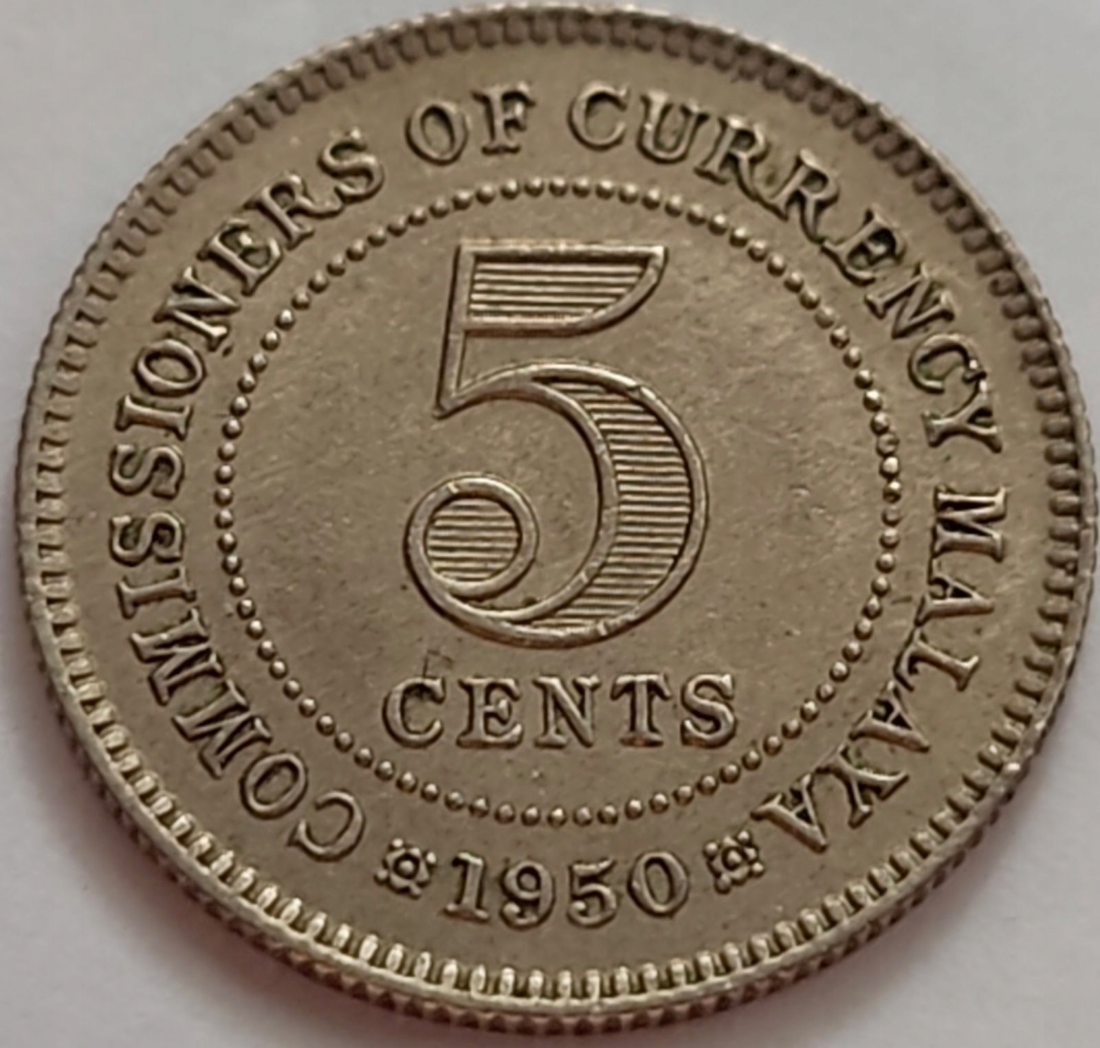 2002 - Malaje 5 centów, 1950