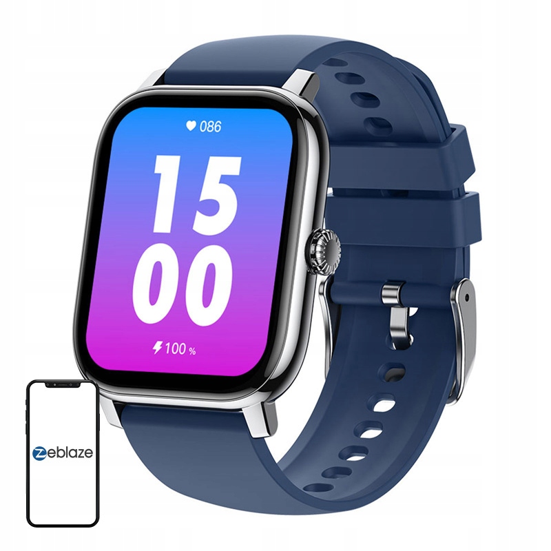 Zeblaze Bralk Pro Smartwatch Zegarek Sportowy Bluetooth 300 mAh Srebrny