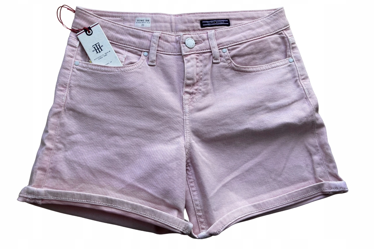 Dámské bavlněné Kraťasy Tommy Hilfiger Rome Susie růžové, vel. W26