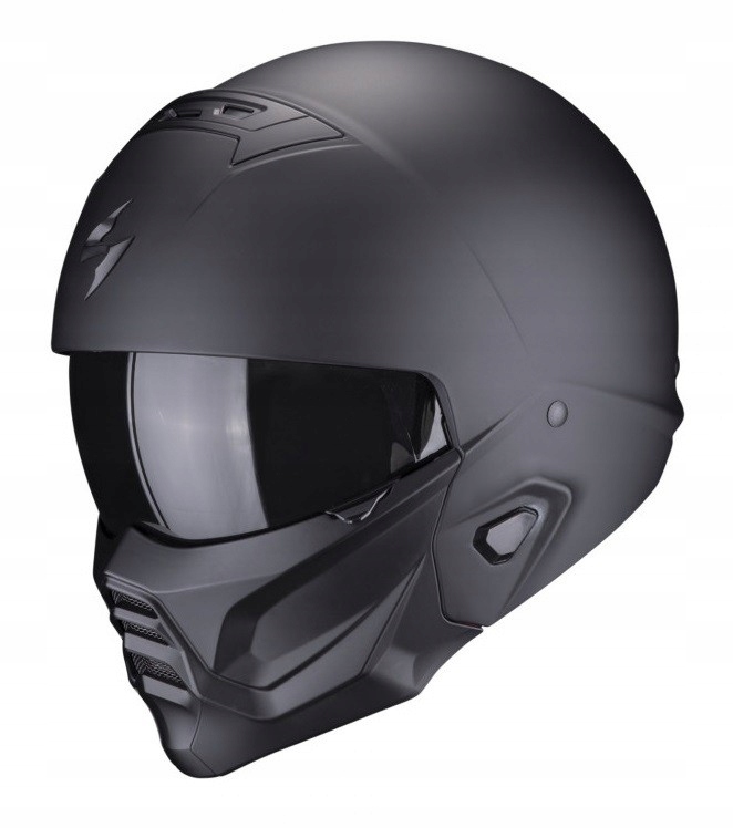 Scorpion Exo-combat II Matt Black modulárna prilba s XXL blendou