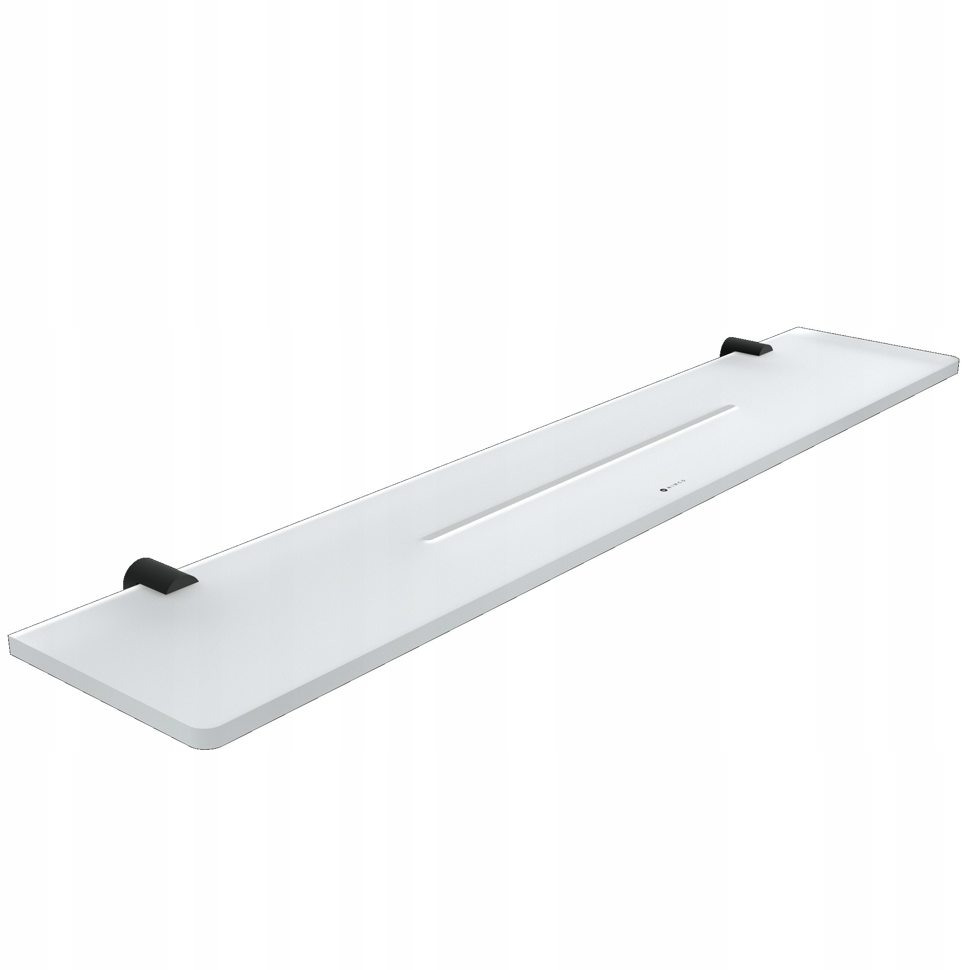 Nimco Bormo černá police do koupelny s ohrádkou, chrom, 60 cm Brc X460-X-90