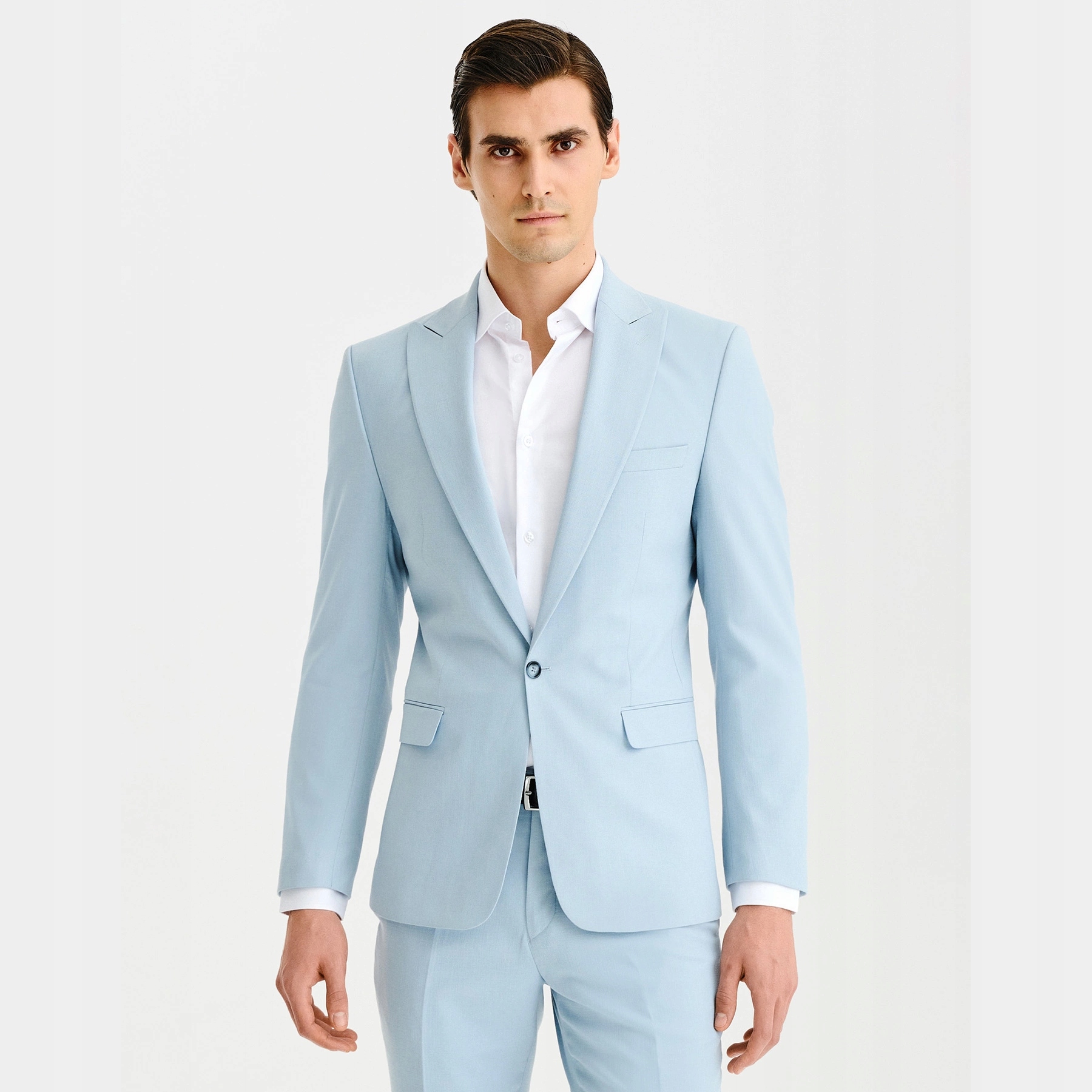 Jednořadá modrá sako Pako Lorente vel