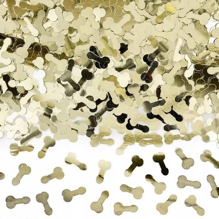 

Konfetti metalizowane Złote Peniski