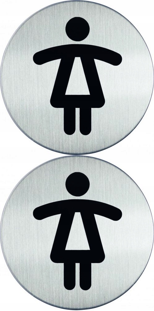 Tabliczka TOALETA DAMSKA WC informacyjna 83cm x2