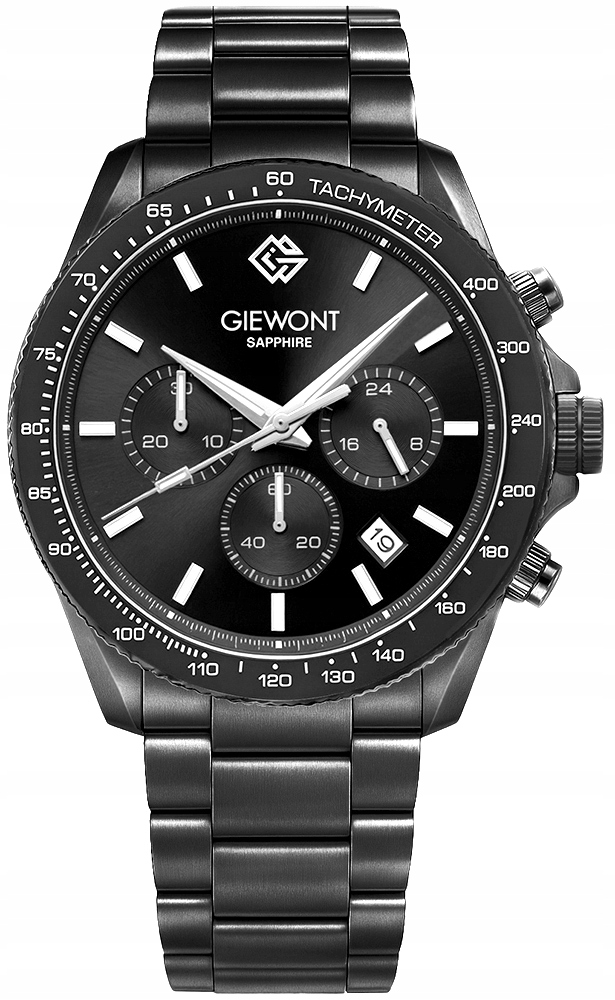 Pánské Hodinky Giewont Chronograph Sapphire Černé GW3520-B1
