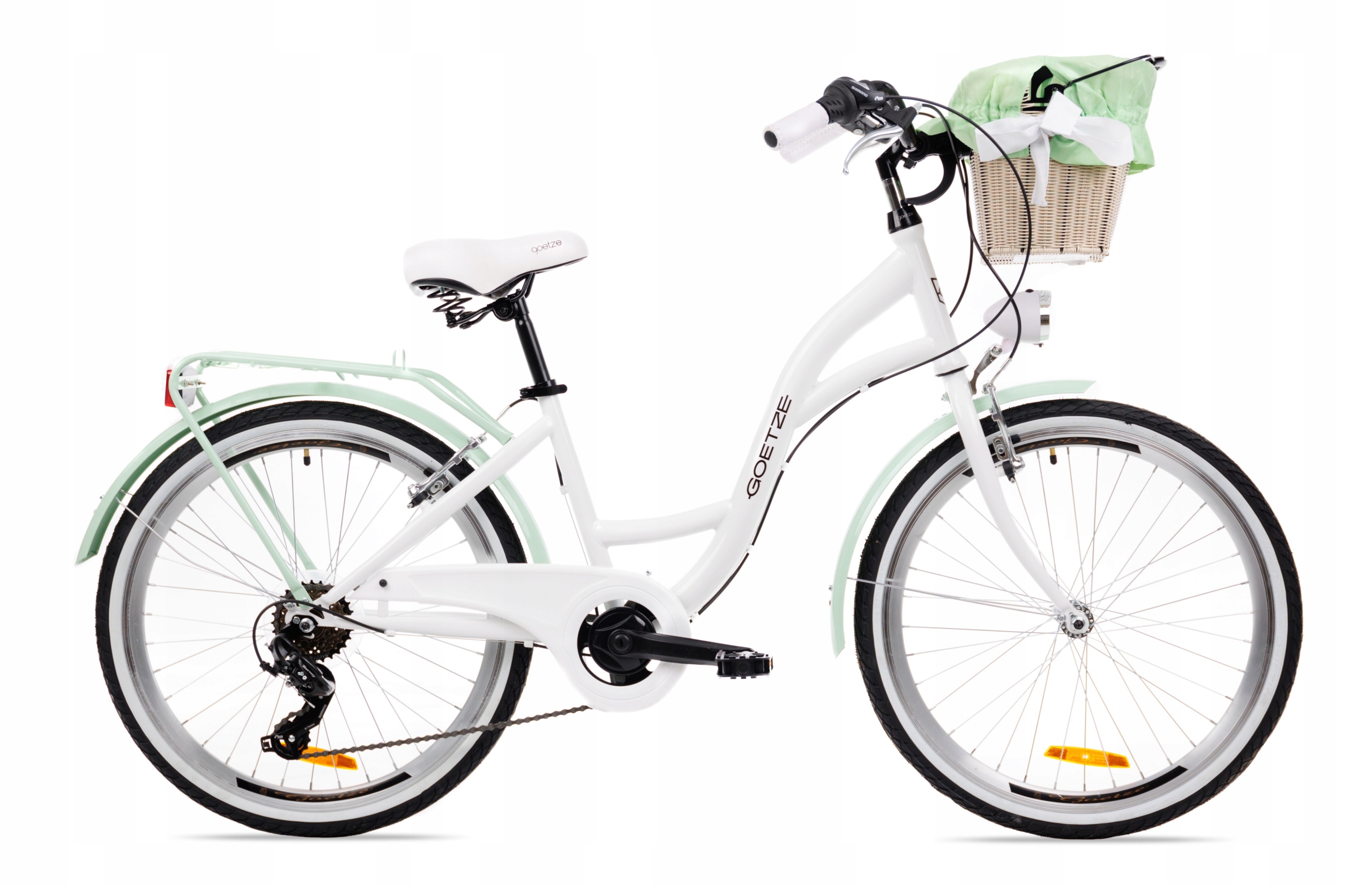 Rower miejski Goetze Mood 24 damski Shimano kosz