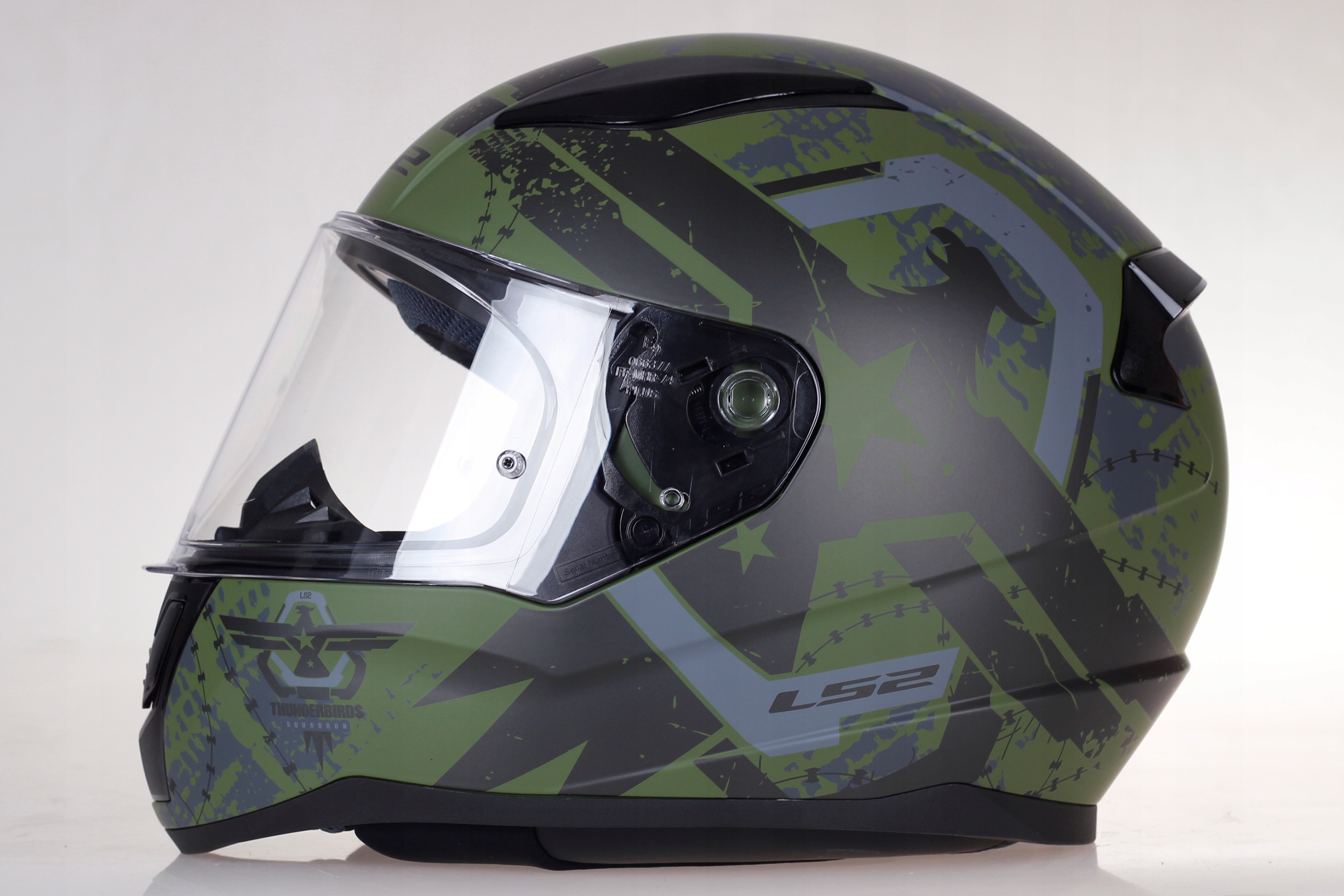 KASK MOTOCYKLOWY LS2 FF353 RAPID II Thunder Birds Military ECE 22.06 Model FF353 Rapid II