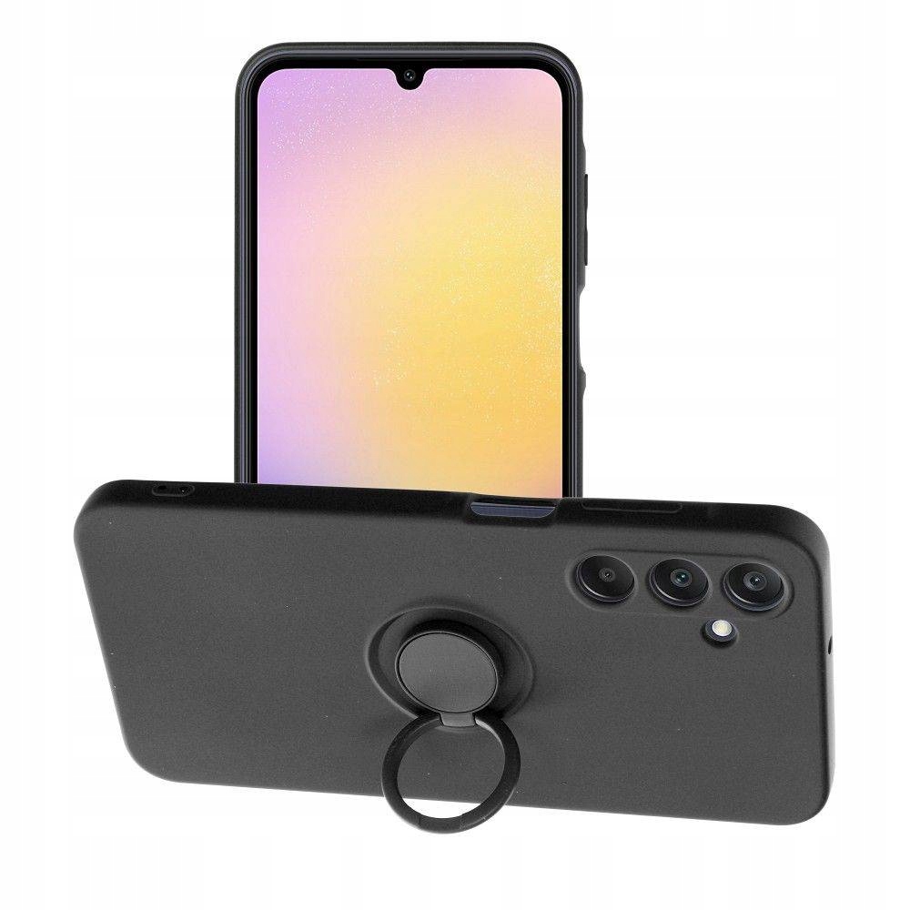 Etui Silicone Ring Do Samsung Galaxy A25 5G Czarny