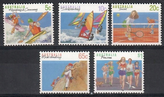 Australia 1990 Mi 1182-1186IF Czyste **