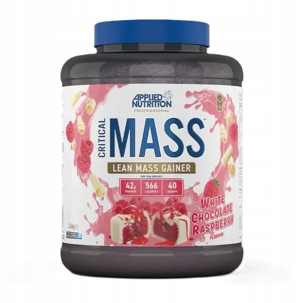 Applied Nutrition Gainer Critical Mass bílá čokoláda malina 2400g