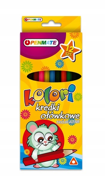 

Penmate Kolori Kredki Ołówkowe 12KOL Tró