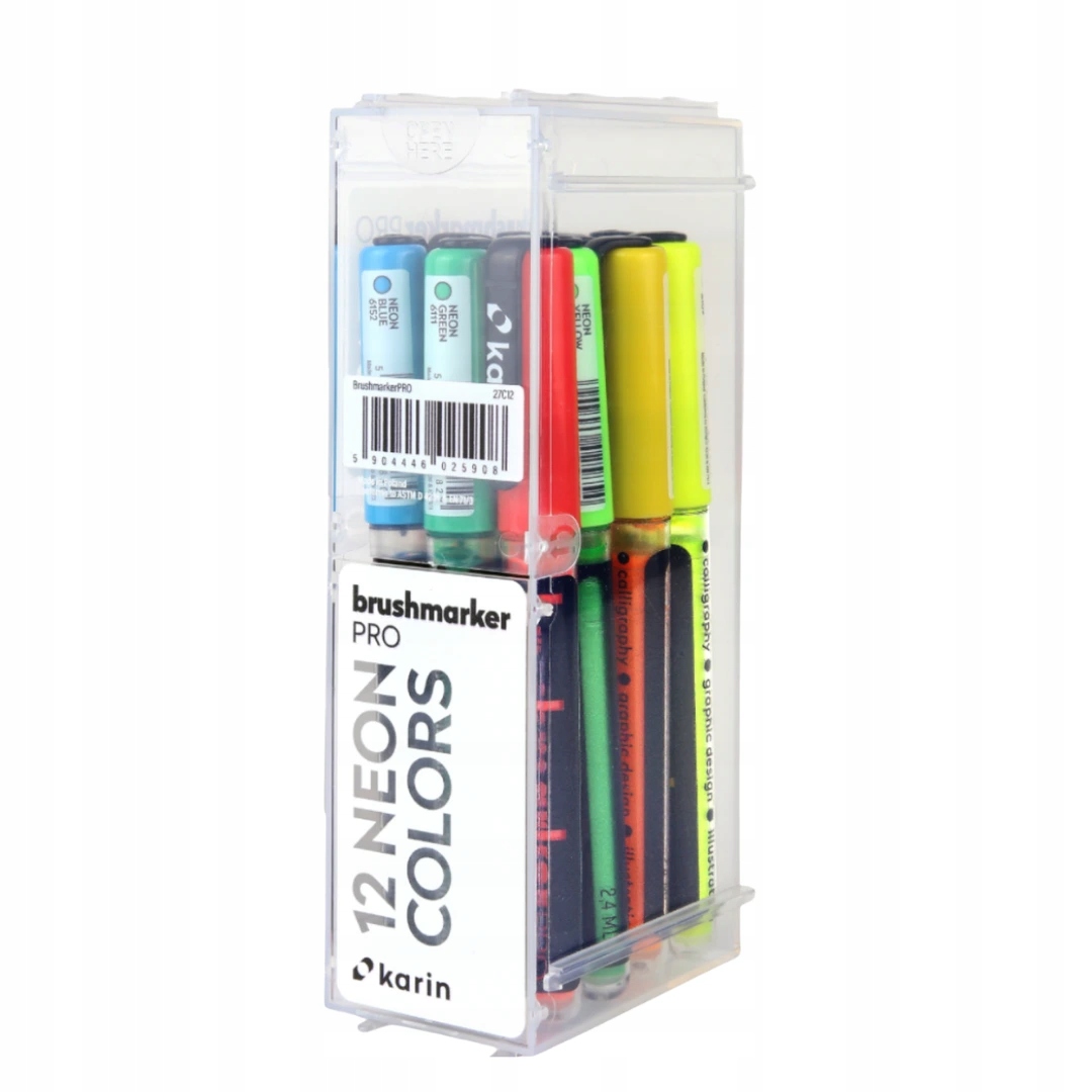 Karin Brushmarker Pro 12 fixy, Neon