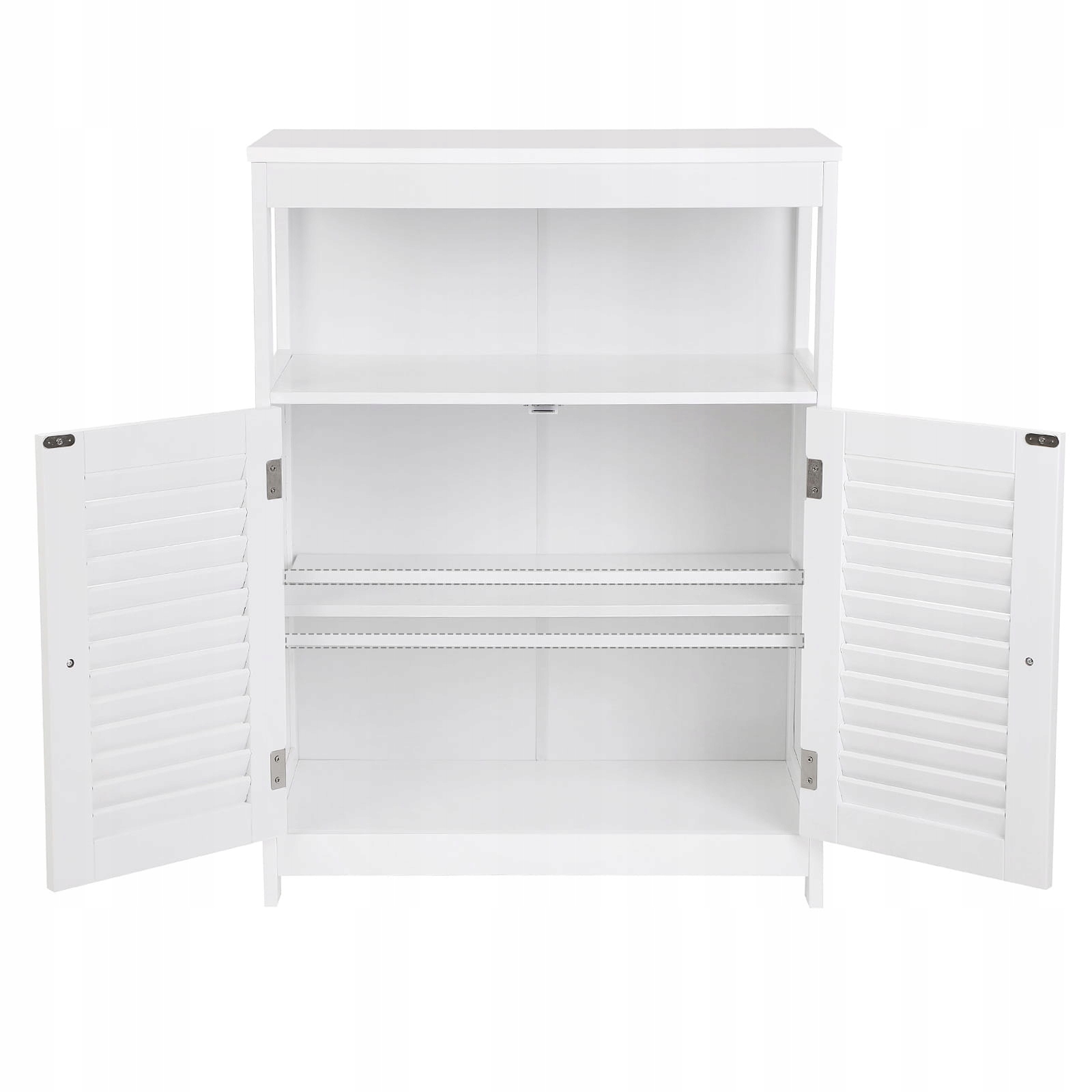 SZAFKA REGAŁ PÓŁKA ŻALUZJE BIAŁA ŁAZIENKA SALON Liczba półek 3