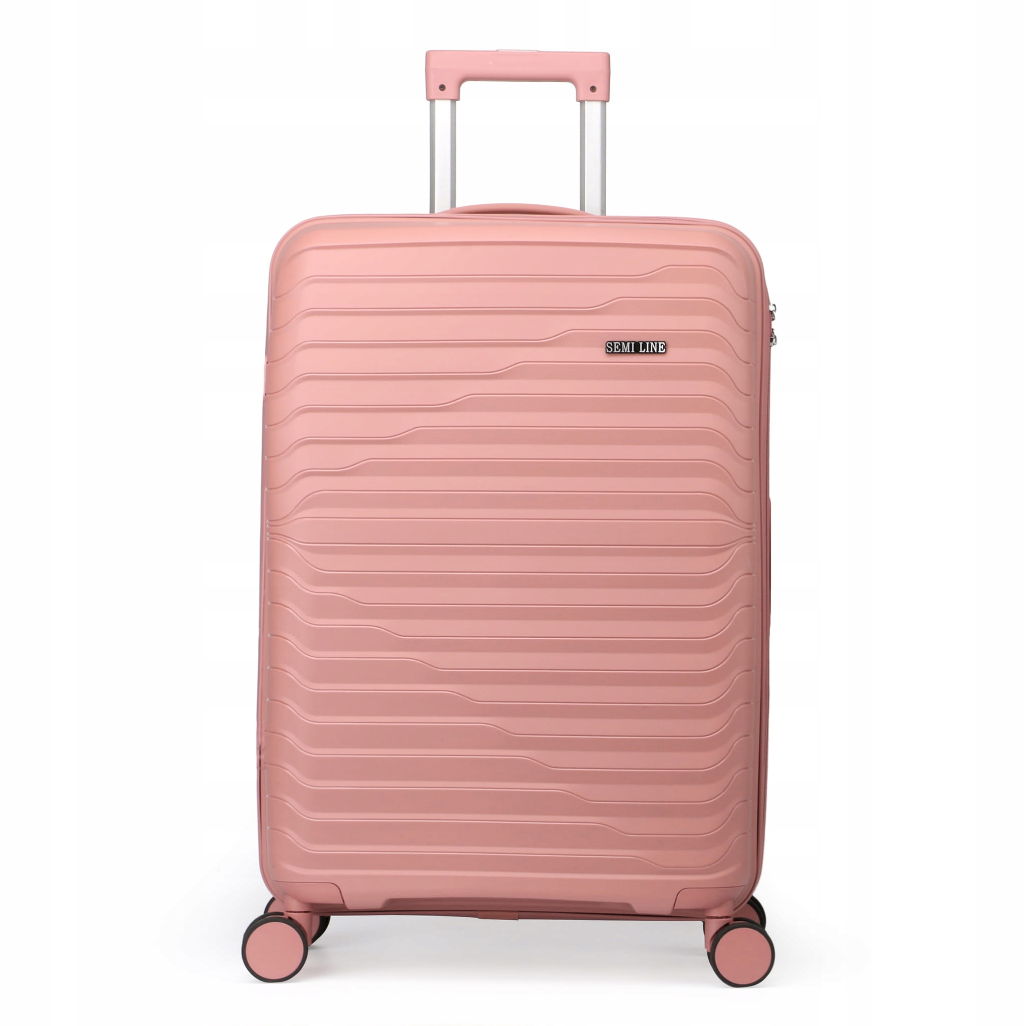 Malá tvrdá kufrová taška z polypropylenu 20" T5779-1 Semi Line růžová