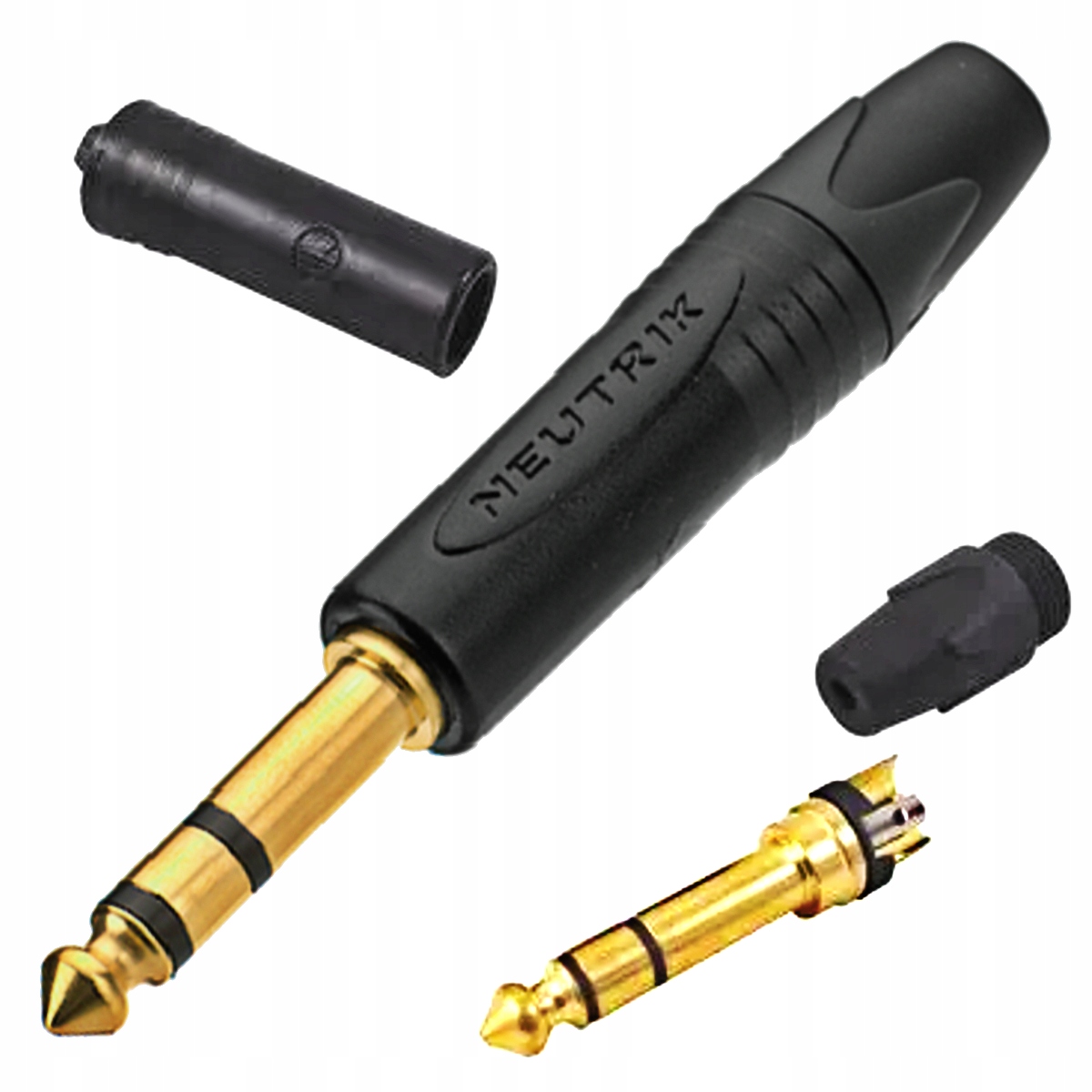 

Wtyk Jack mono 6.3mm pozłacany Neutrik NP3X-B