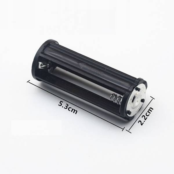 Koszyk na baterie 3x AAA 1.5V - pojemnik okrągły - czarny - koszyczek Model 3xAAA