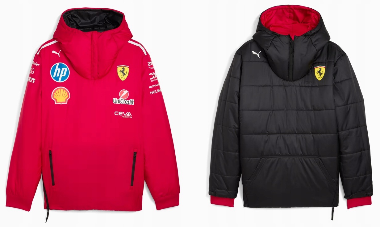 2V1 Zimní Bunda Oboustranná Puma Ferrari Sf Team Reversible Jacket L