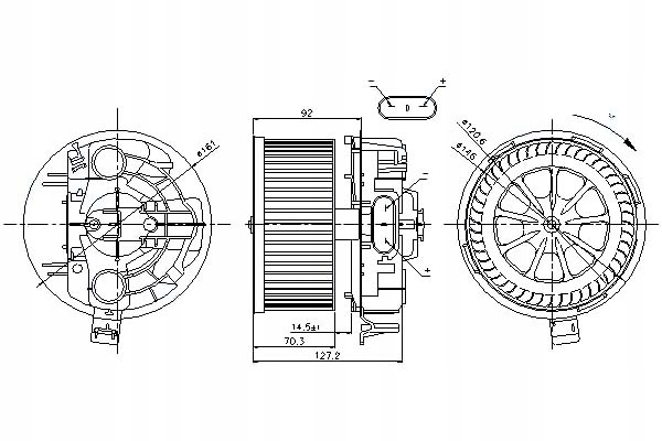 Nissens Ventilátor Dmychadla Renault Grand Scenic