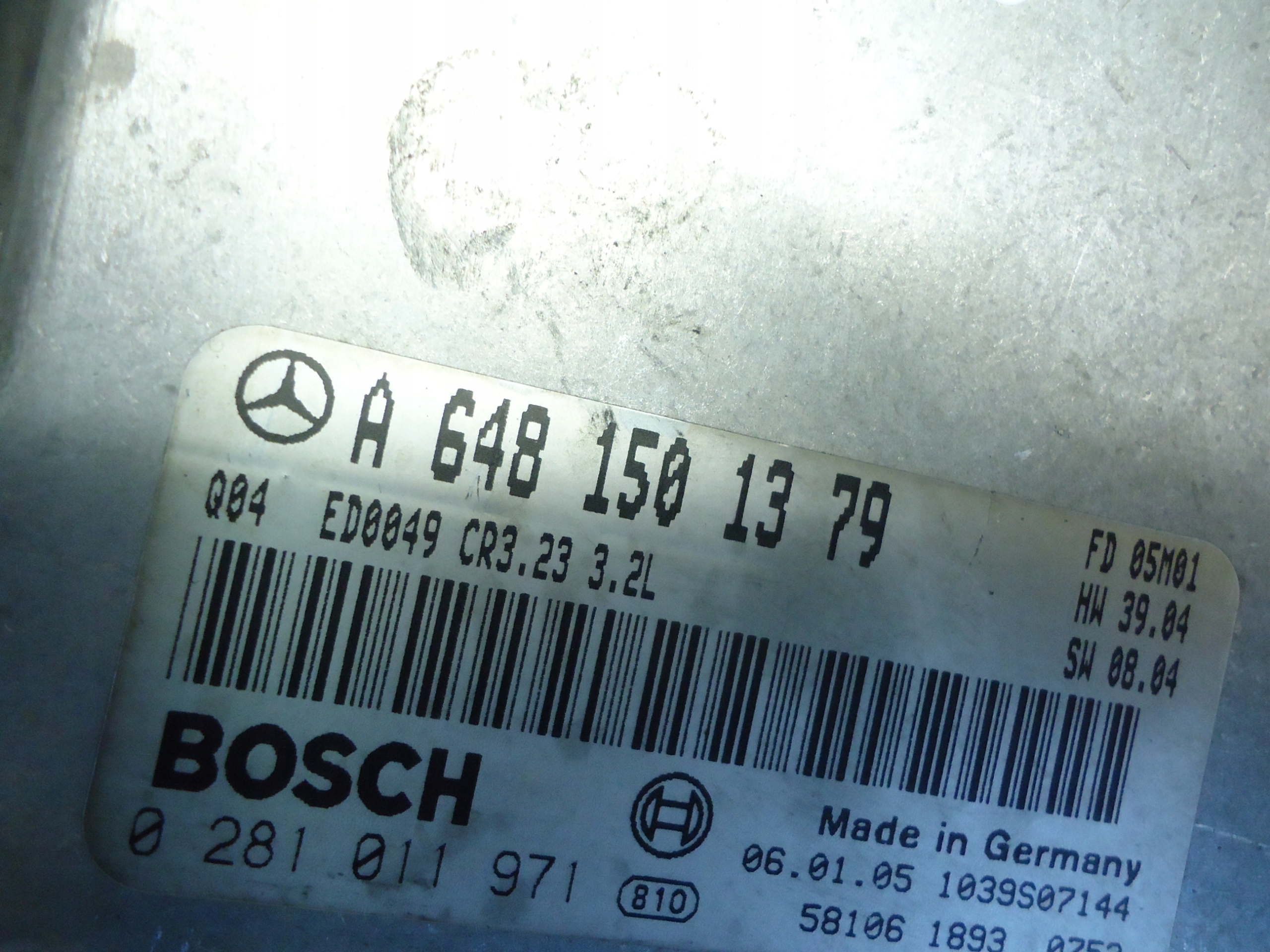 MERCEDES W211 3.2CDI 3.2 CDI computer control unit A6481501379 0281011971