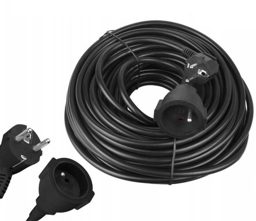 Prodlužovací Kabel 50 m černý 3 x 2,5 mm² s uzemněním