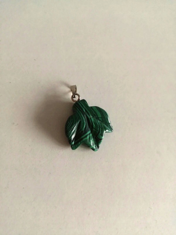 Naszyjnik zielony wisiorek listek eko nature green (315) Marka bez marki