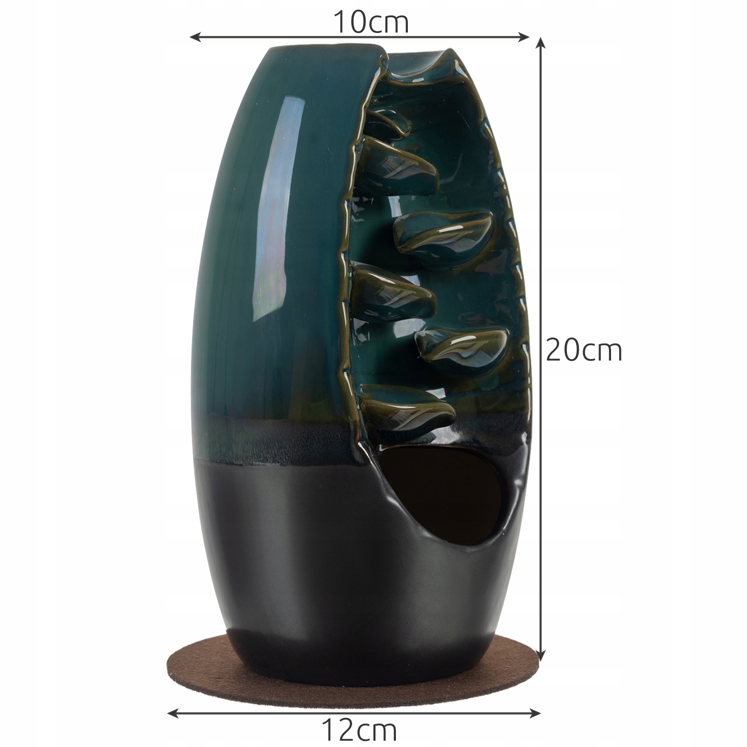 Ceramiczny kominek typu wodospad Ruhhy Marka Ruhhy