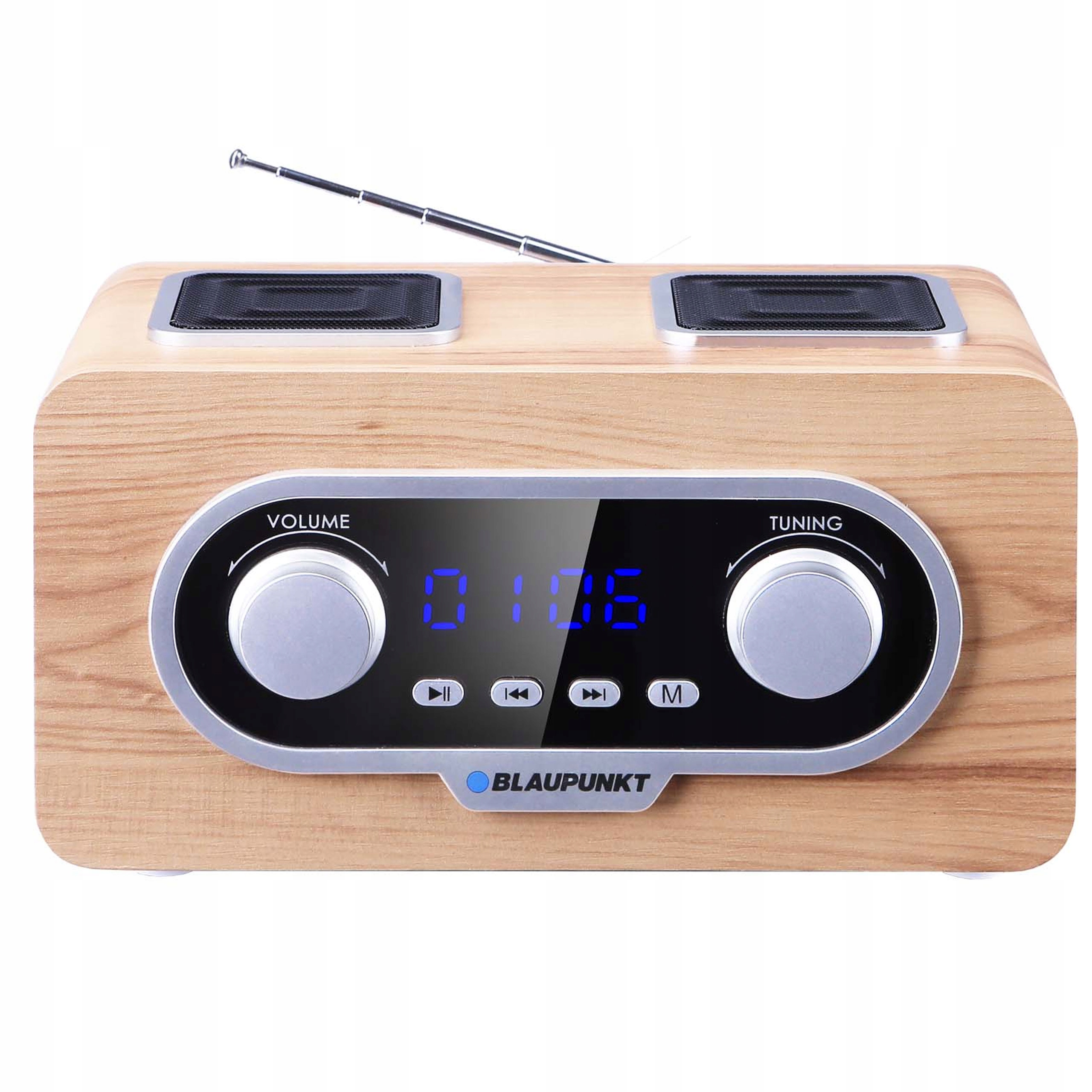 RADIO PRZENOŚNE FM/MP3/USB/AUX AKUMULATOR ANTENA BLAUPUNKT PP5.2CR