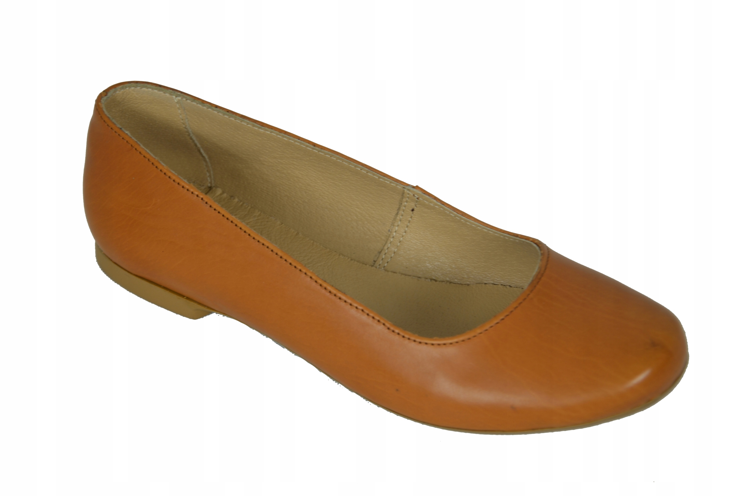 

Baleriny Baletki klasyczne camel skóra 39,5