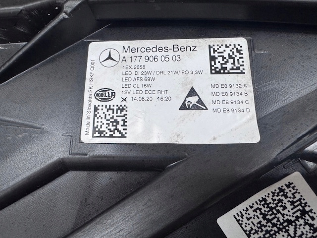 Licht links Mercedes A Klasa W177 Multibeam 1 modul