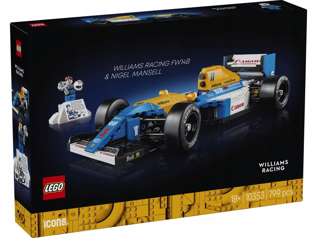 Lego 10353 Icons Williams Racing FW14B a Nigel Mansell
