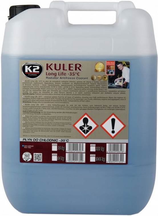 

K2 Kuler Płyn Do Chłodnic Niebieski 20KG