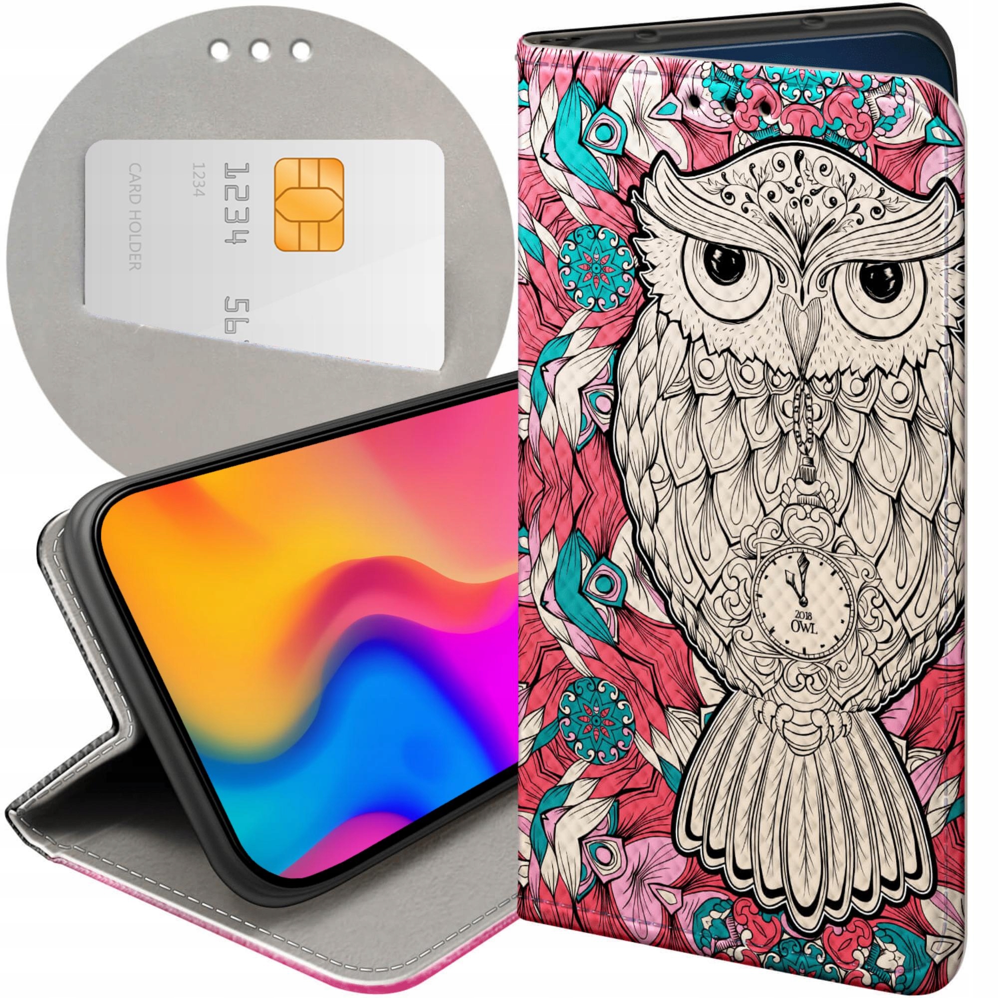 Etui Z Klapką Do Honor MAGIC7 Pro Sowa Sówka Sowy Futerał Pokrowiec