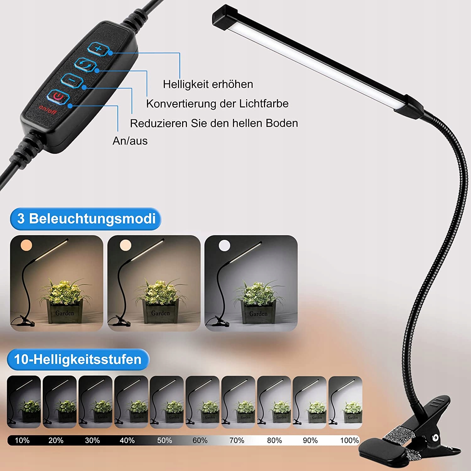 LAMPKA LED BIURKOWA KLIPS 8W lampa biurko szkolna Kod producenta 53215