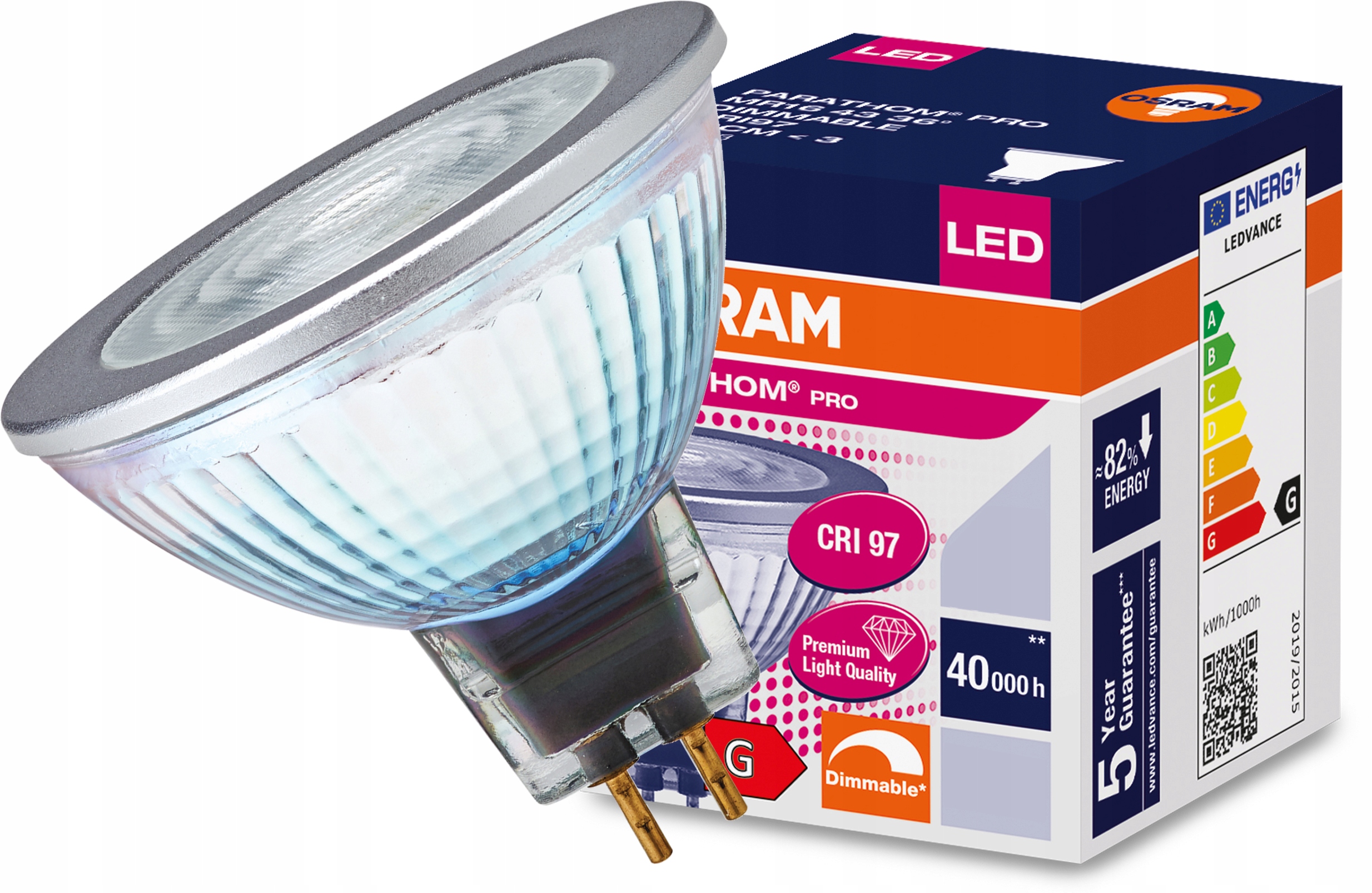 

Żarówka Led MR16 7,8W 3000K 12V Ściemnialna Osram